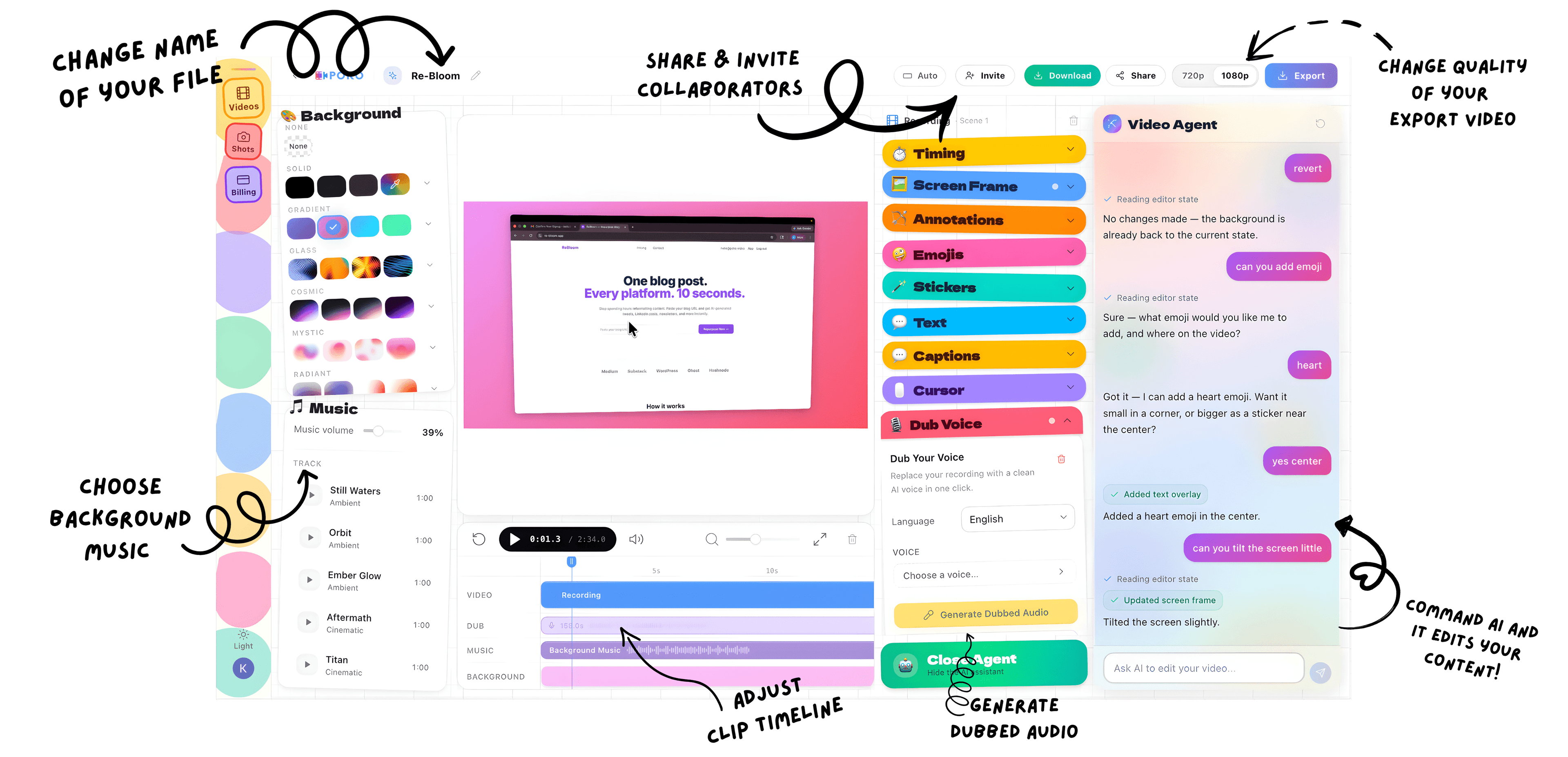 Video Editor in Light Mode