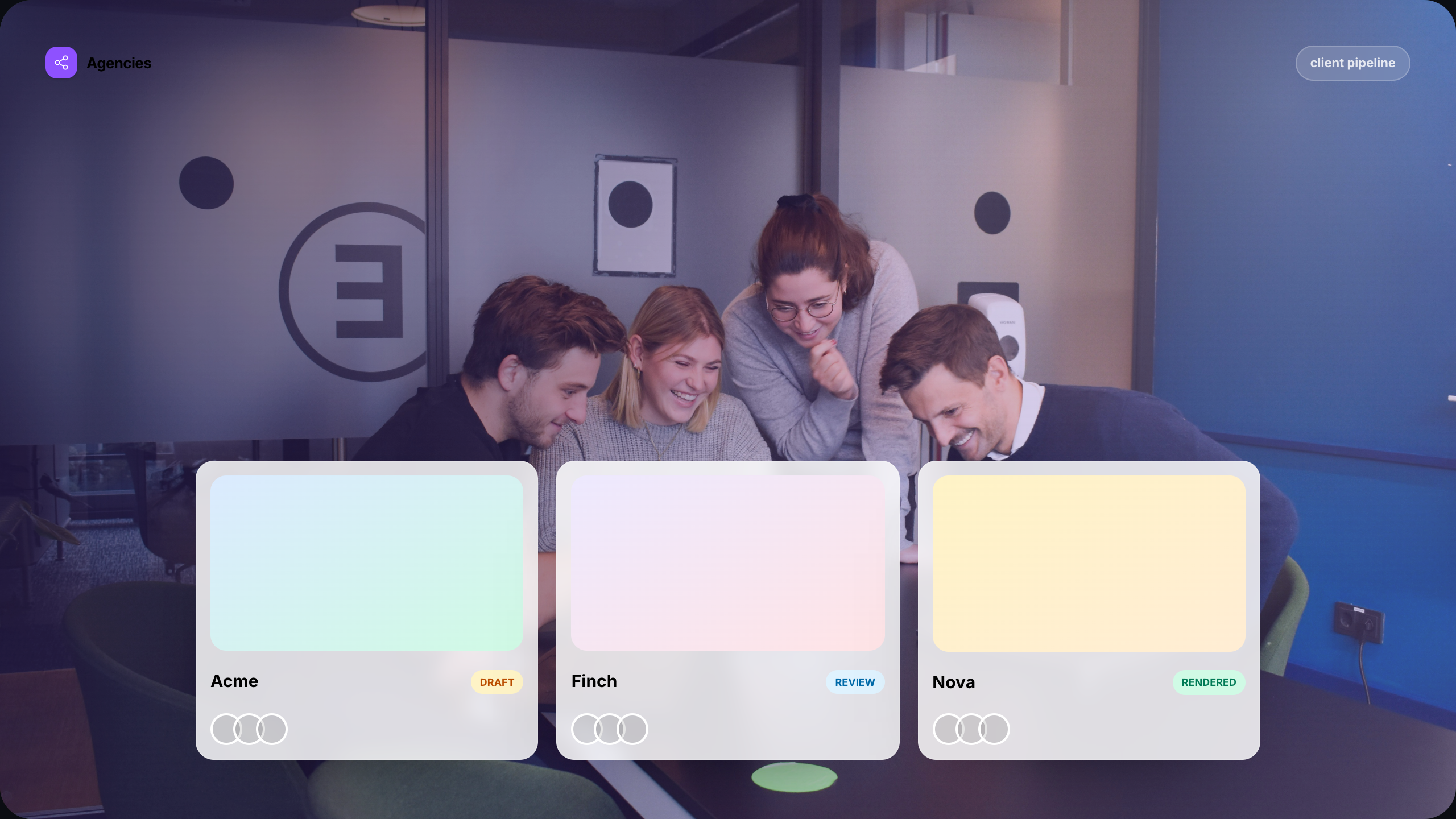 Agencies audience mockup