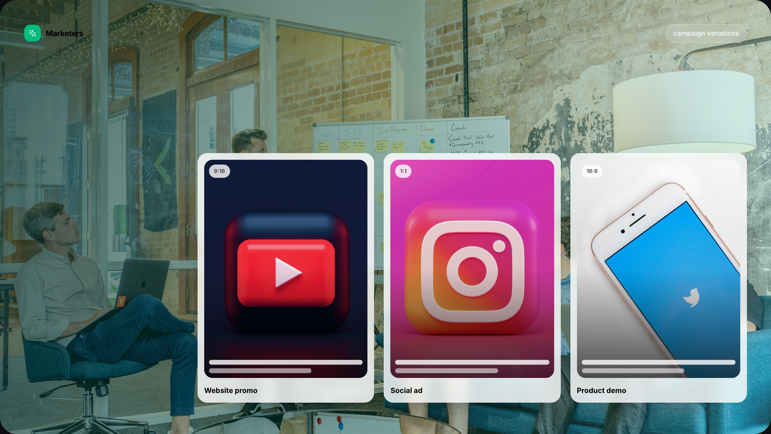 Marketers audience mockup