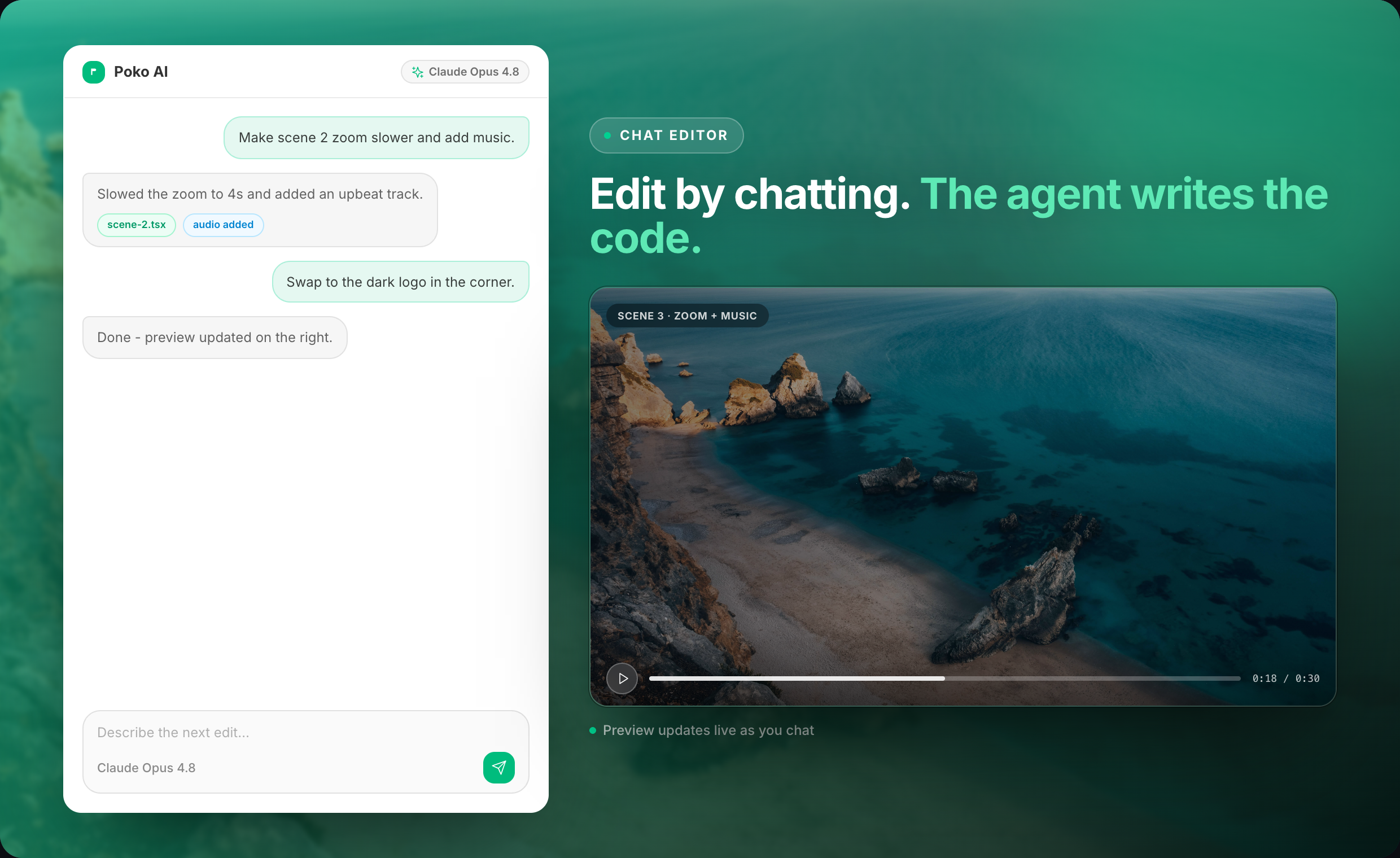 Chat Editor - Poko Motion